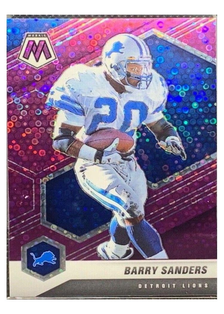 2021 Panini Mosaic Base Set Barry Sanders #75 card