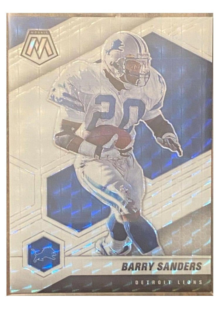 2021 Panini Mosaic Base Set Barry Sanders #75 card