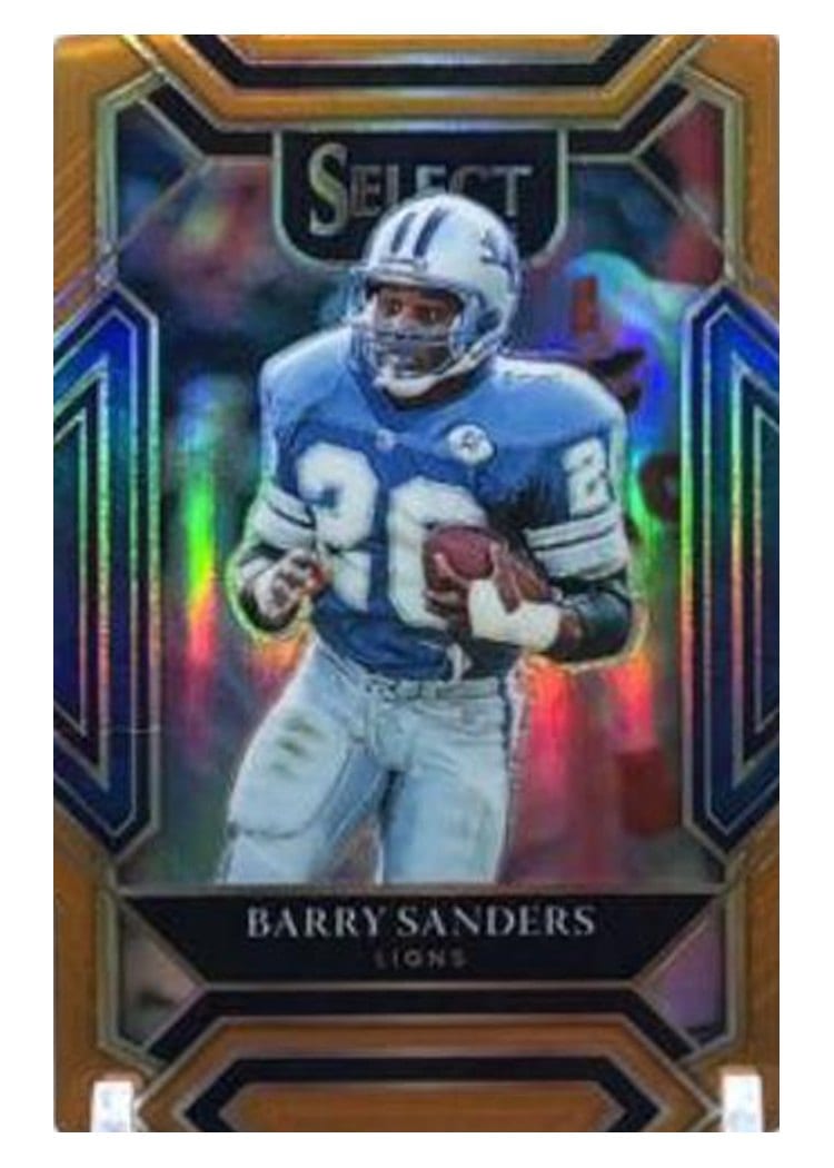 2021 Panini Select Base Set Barry Sanders Orange Die Cut #236 card