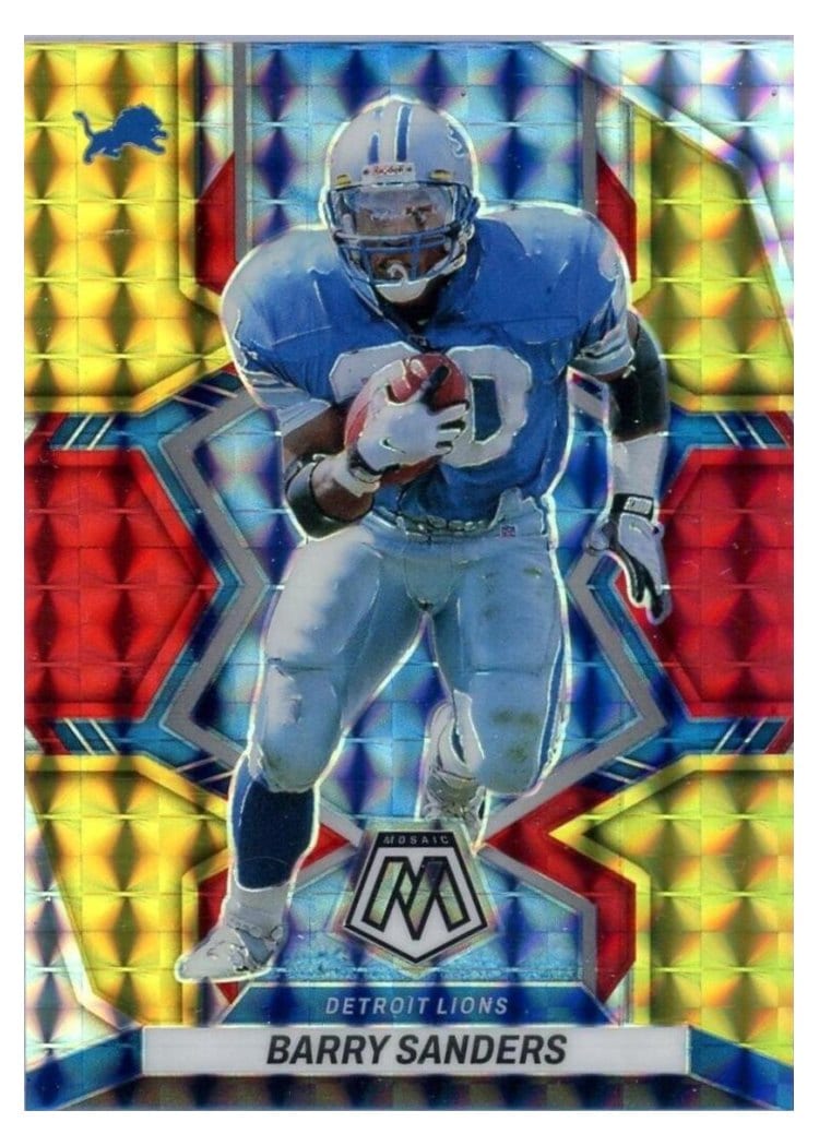 2022 Panini Mosaic Base Set Barry Sanders #206 card