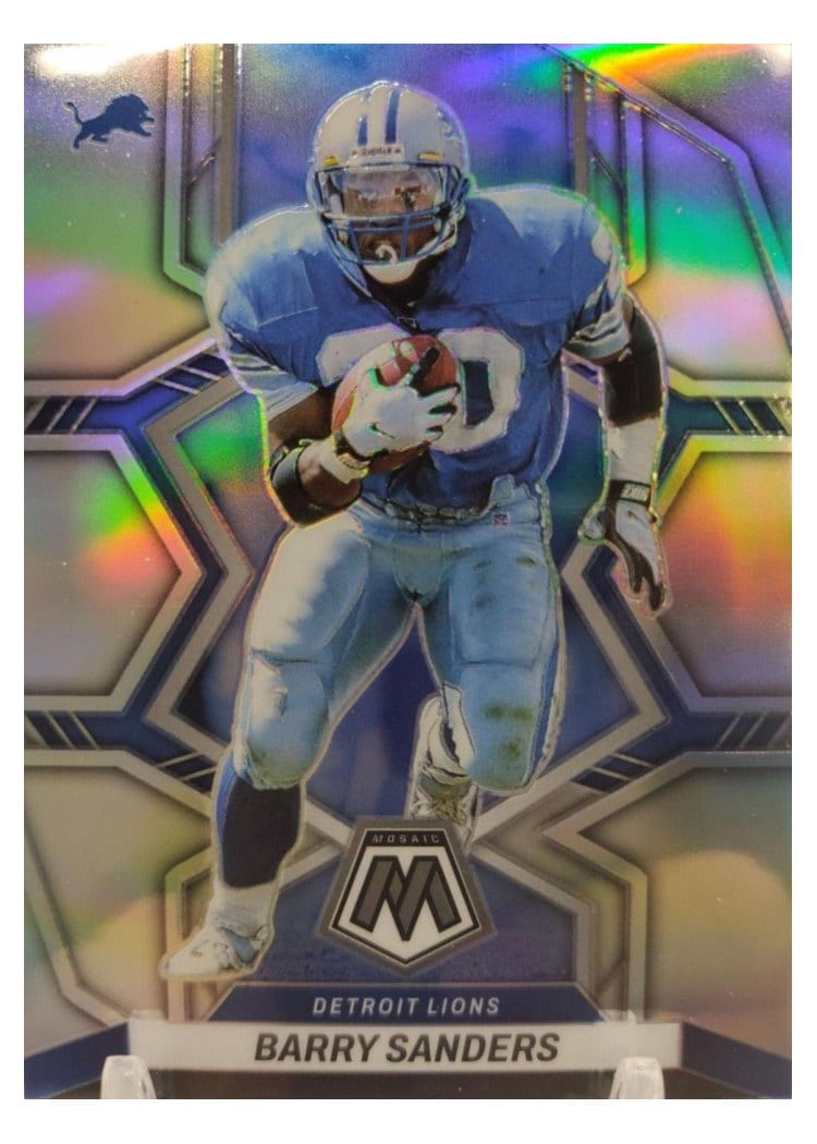 2022 Panini Mosaic Base Set Barry Sanders Silver #206 card