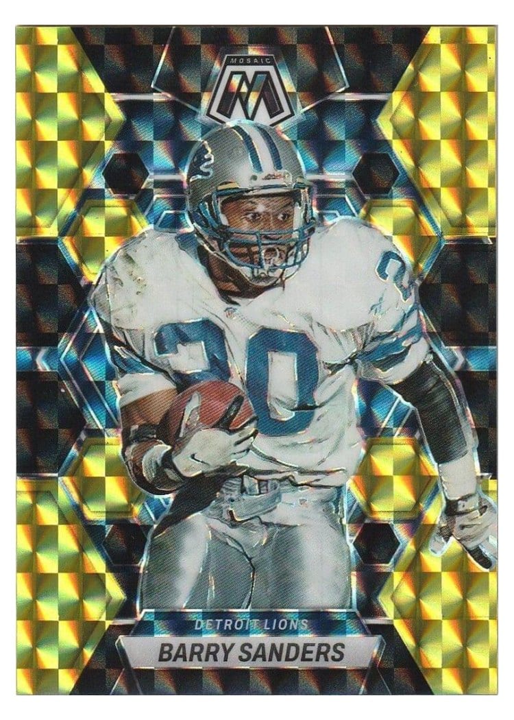 2023 Panini Mosaic Base Set Barry Sanders #190 card