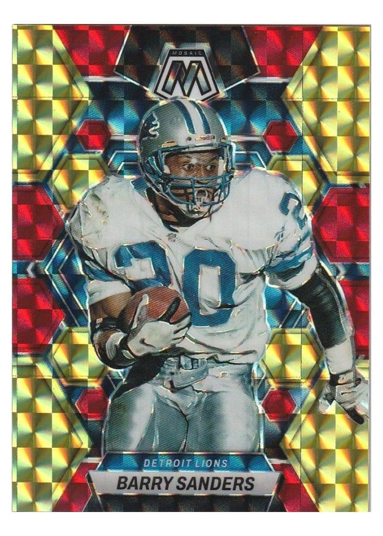 2023 Panini Mosaic Base Set Barry Sanders #190 card