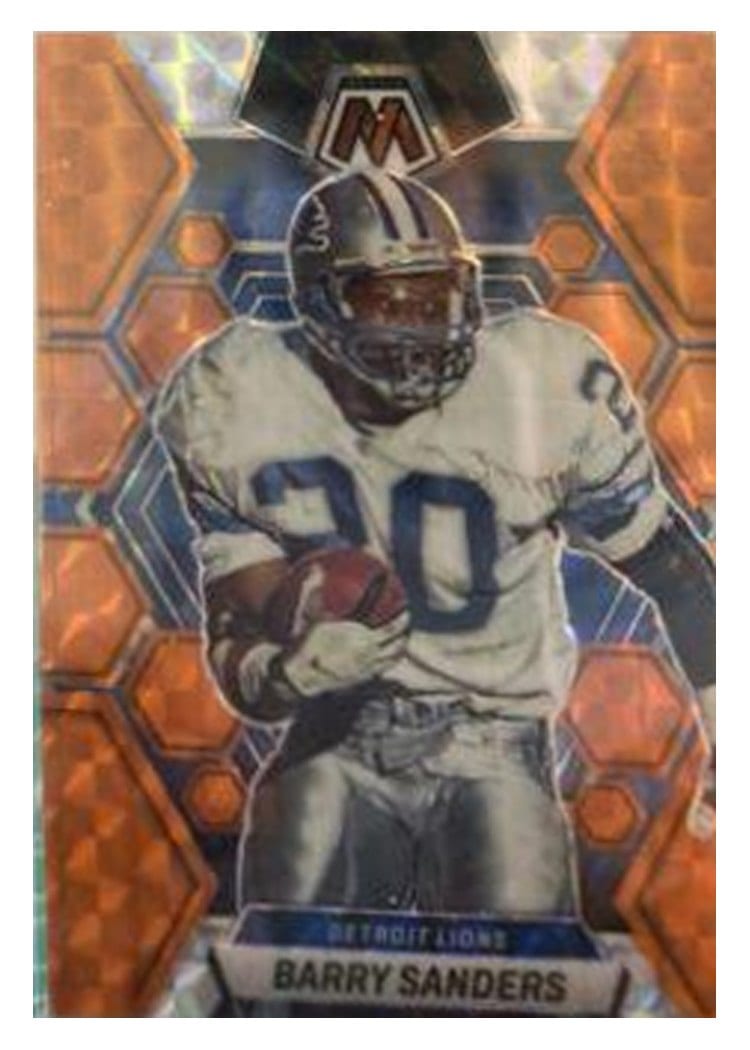 2023 Panini Mosaic Base Set Barry Sanders Orange #190 card