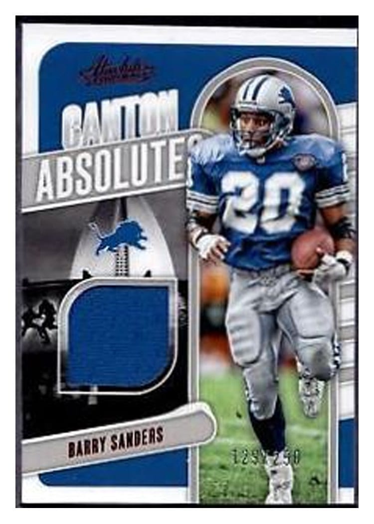 2024 Panini Absolute Canton Absolutes Barry Sanders #CA-BSS card