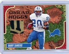 2024 Panini Absolute Ground Hoggs Materials Barry Sanders #GHM-BSS card