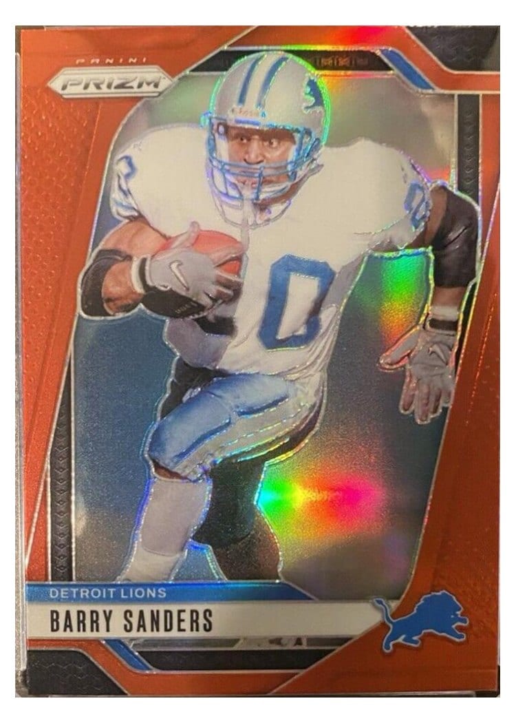 2024 Panini Prizm Base Set Barry Sanders Red #99 card