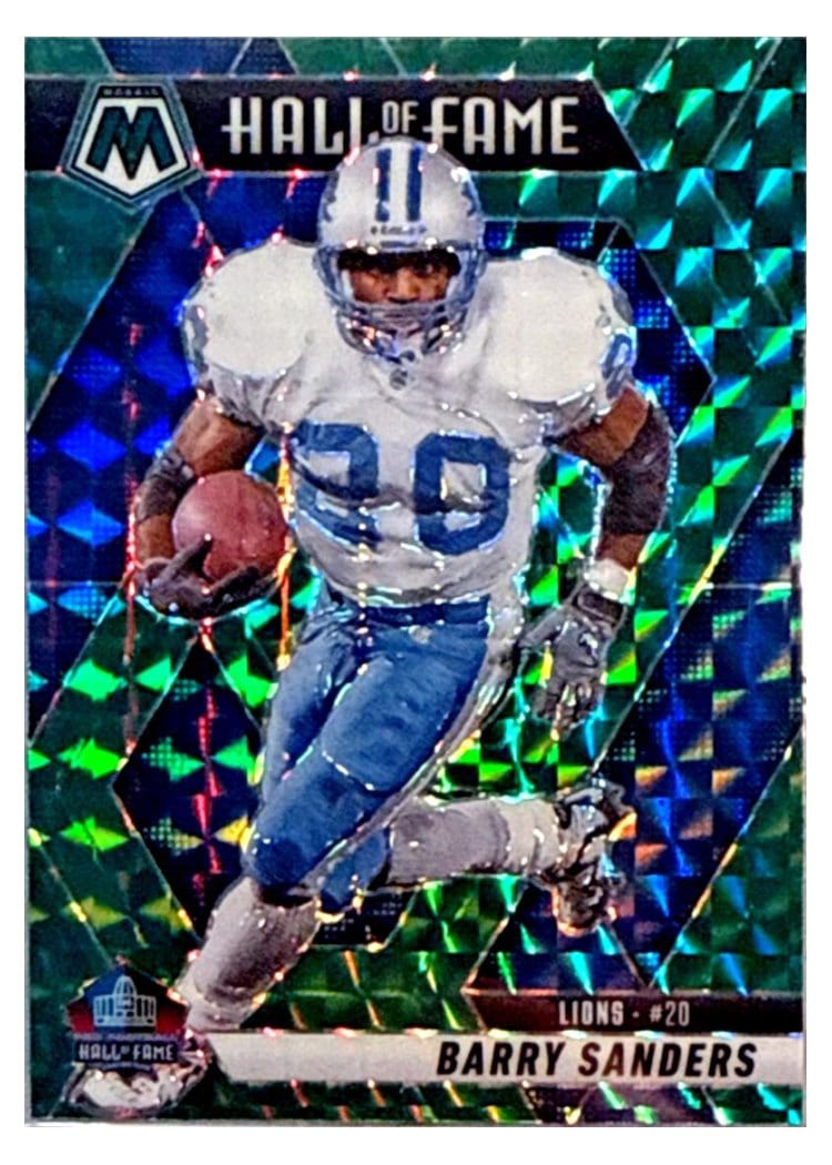 2025 Panini Mosaic Base Set Barry Sanders Green #291 card