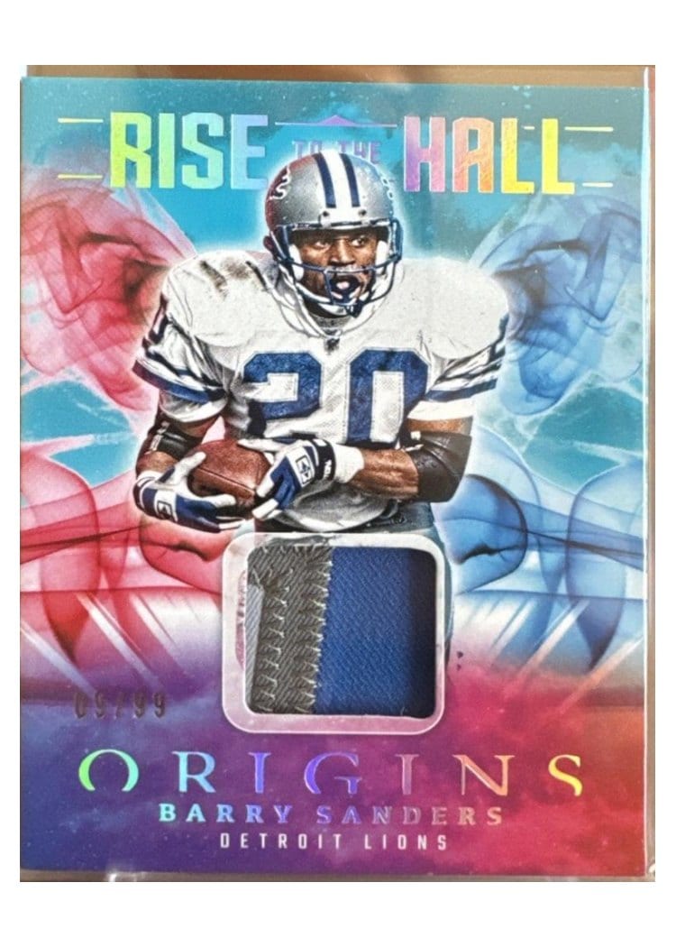 2025 Panini Origins Rise to the Hall Relics Barry Sanders #26