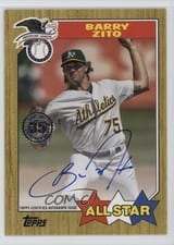 2022 Topps Update 1987 Topps Autographs Barry Zito #87ASA-BZ card