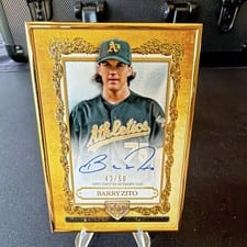 2025 Topps Gilded Collection Topps Gallery of Gold Autographs Barry Zito #GOG-BZ card