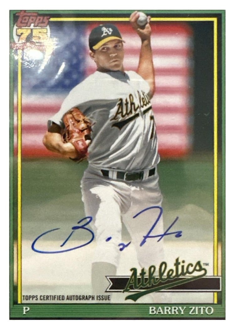 2026 Topps 1991 Topps Autographs Barry Zito #91A-BZ card