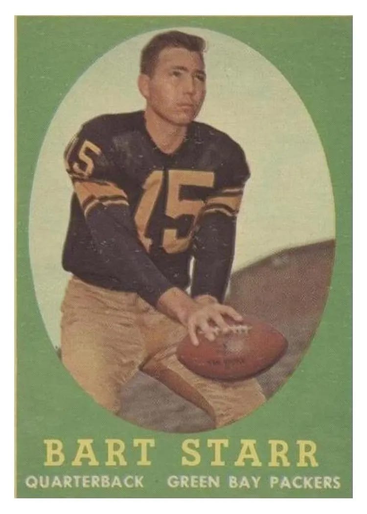 1958 Topps Bart Starr #66 card