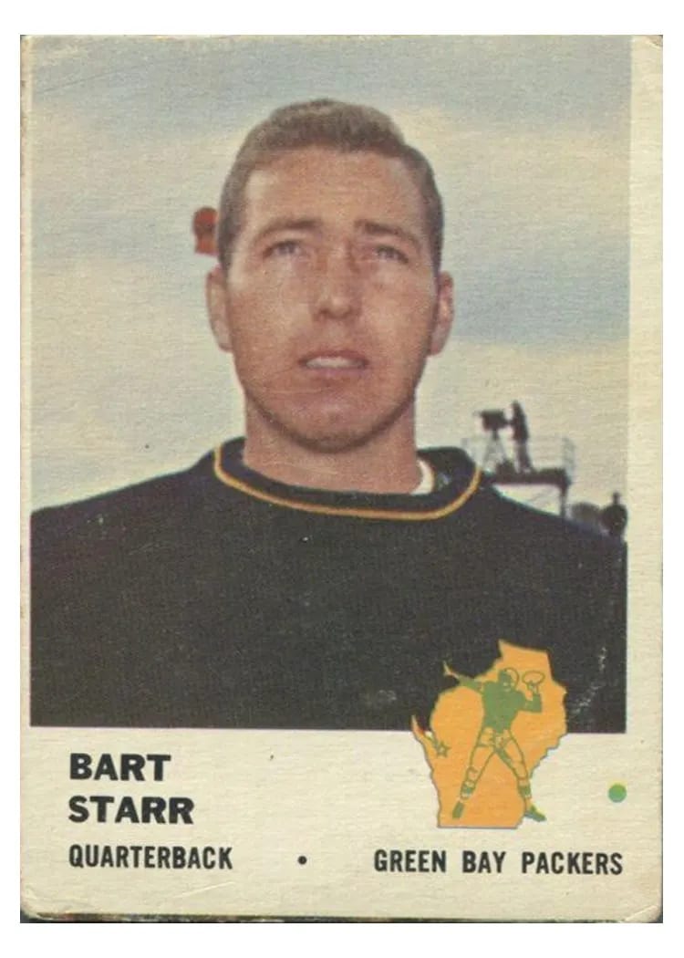 1961 Fleer Bart Starr #88 card