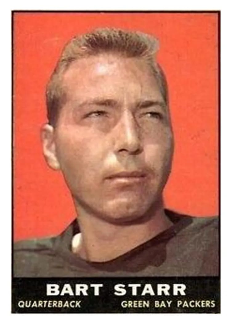 1961 Topps Bart Starr #39 card