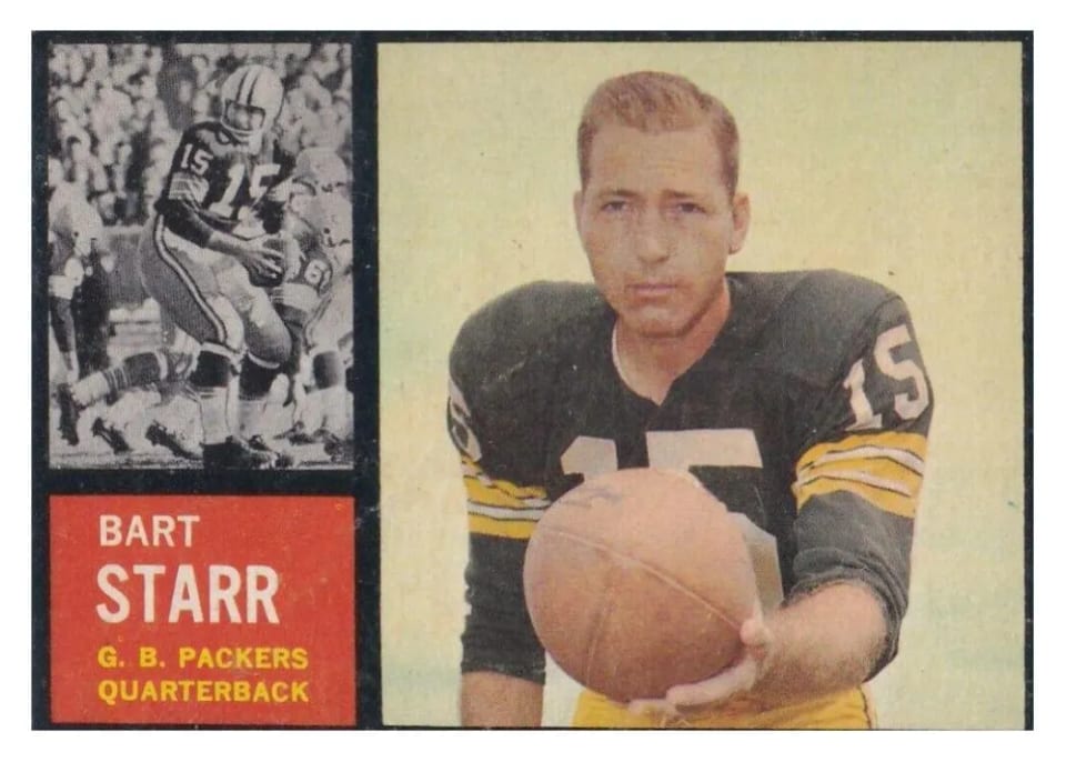 1962 Topps Bart Starr #63 card