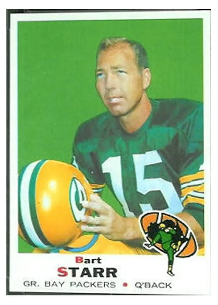 1969 Topps Bart Starr #215 card