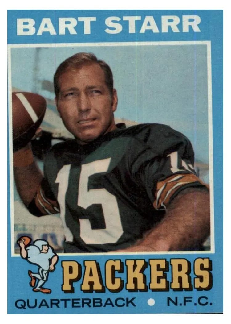 1971 Topps Bart Starr #200 card