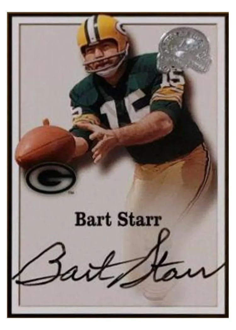 2000 Fleer Greats of the Game Autographs Bart Starr card