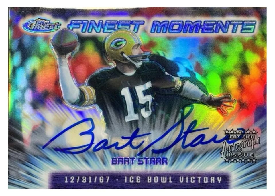 2000 Topps Finest Moments Bart Starr #FM1 card