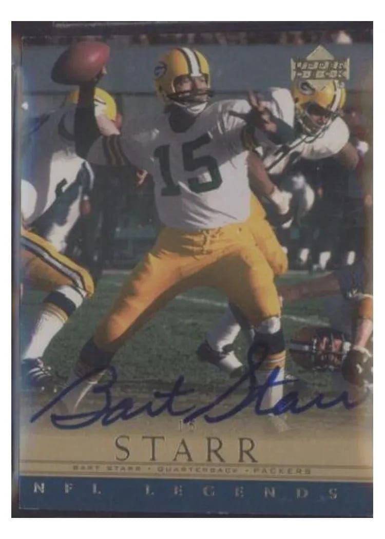 2000 Upper Deck Legends Autographs Bart Starr card