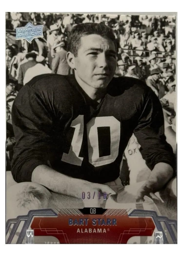 2014 Upper Deck Bart Starr #19 card