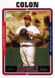 2005 Topps Base Set Bartolo Colon #231 card