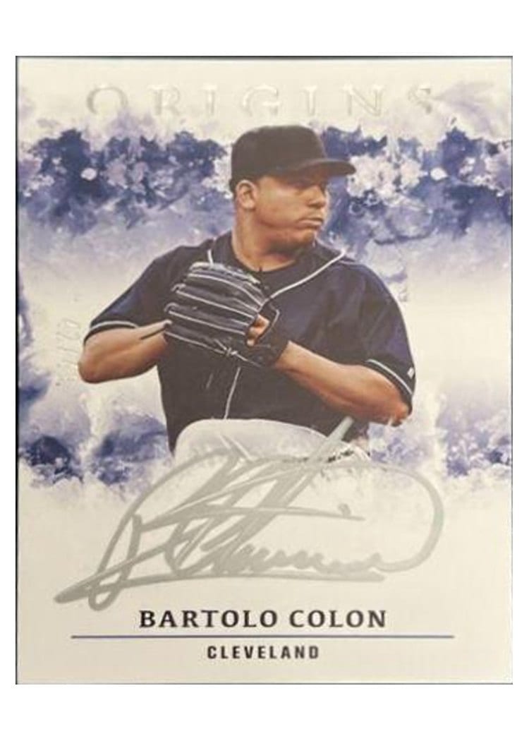 2021 Panini Chronicles Origins Autographs Silver Ink Bartolo Colon #OASI-BC card