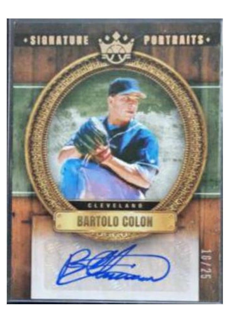2022 Panini Diamond Kings Signature Portraits Bartolo Colon #SP-BC card