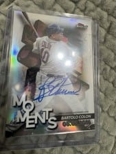 2024 Finest Moments Autographs Bartolo Colon #FMA-BC card