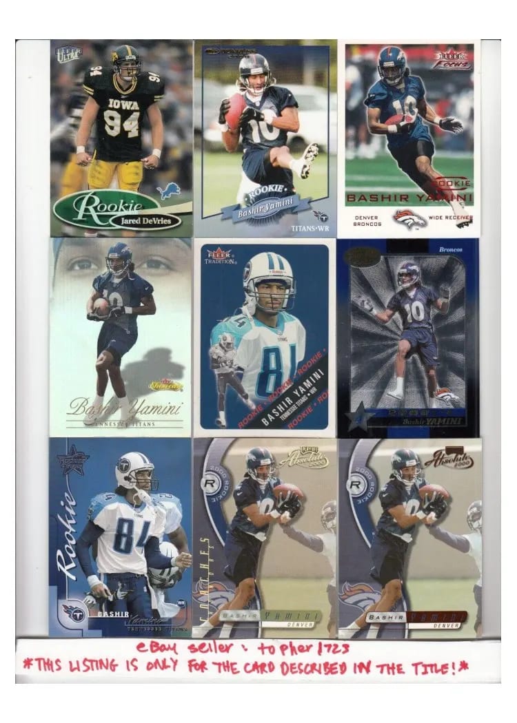 2000 Leaf Certified Bashir Yamini #195 card