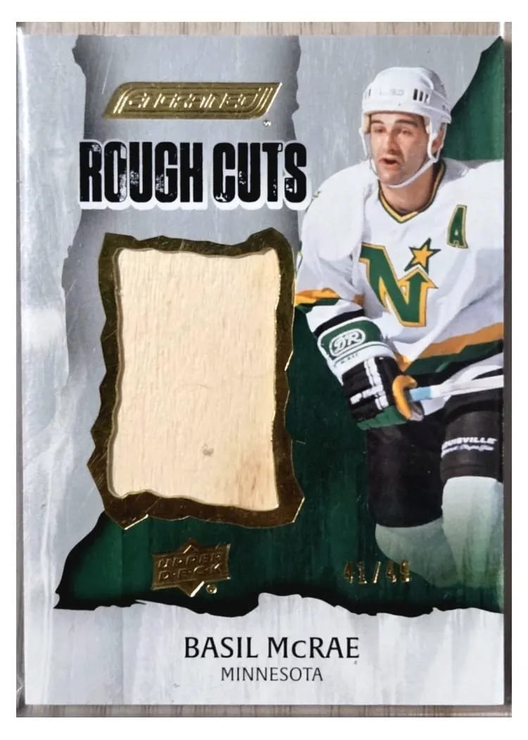 2024-25 Upper Deck Engrained Icons Rough Cuts Basil McRae #RC-BM card