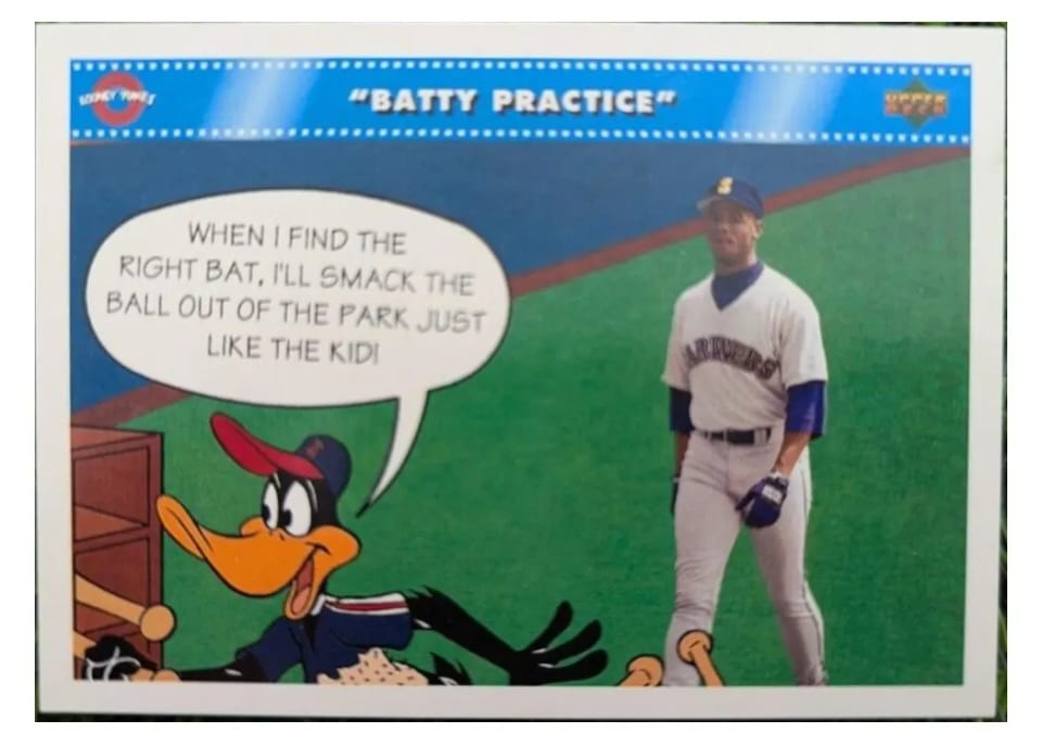 1992 Upper Deck Comic Ball Batty Practice #49 card