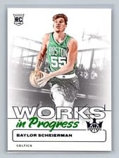 2024-25 Panini Court Kings Works in Progress Baylor Scheierman #26 card