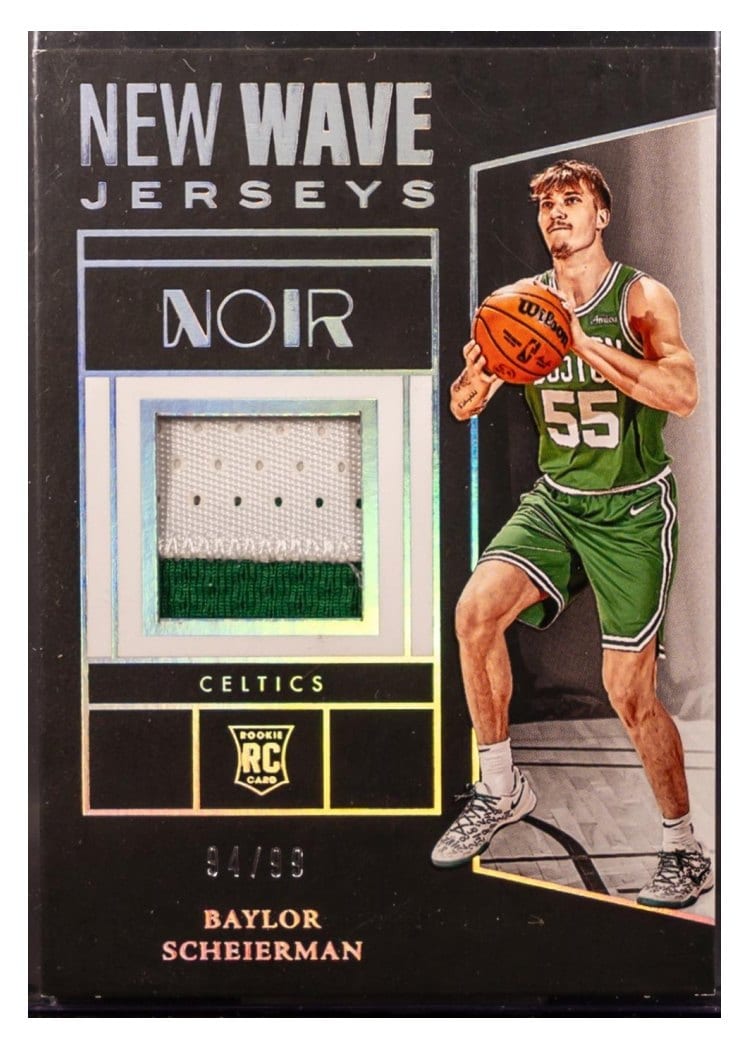 2024-25 Panini Noir New Wave Jerseys Set Baylor Scheierman #14 card