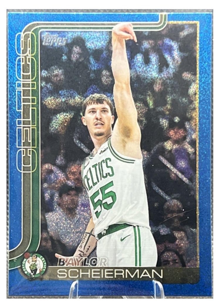 2025-26 Topps Base Set Baylor Scheierman Blue Sandglitter #5 card