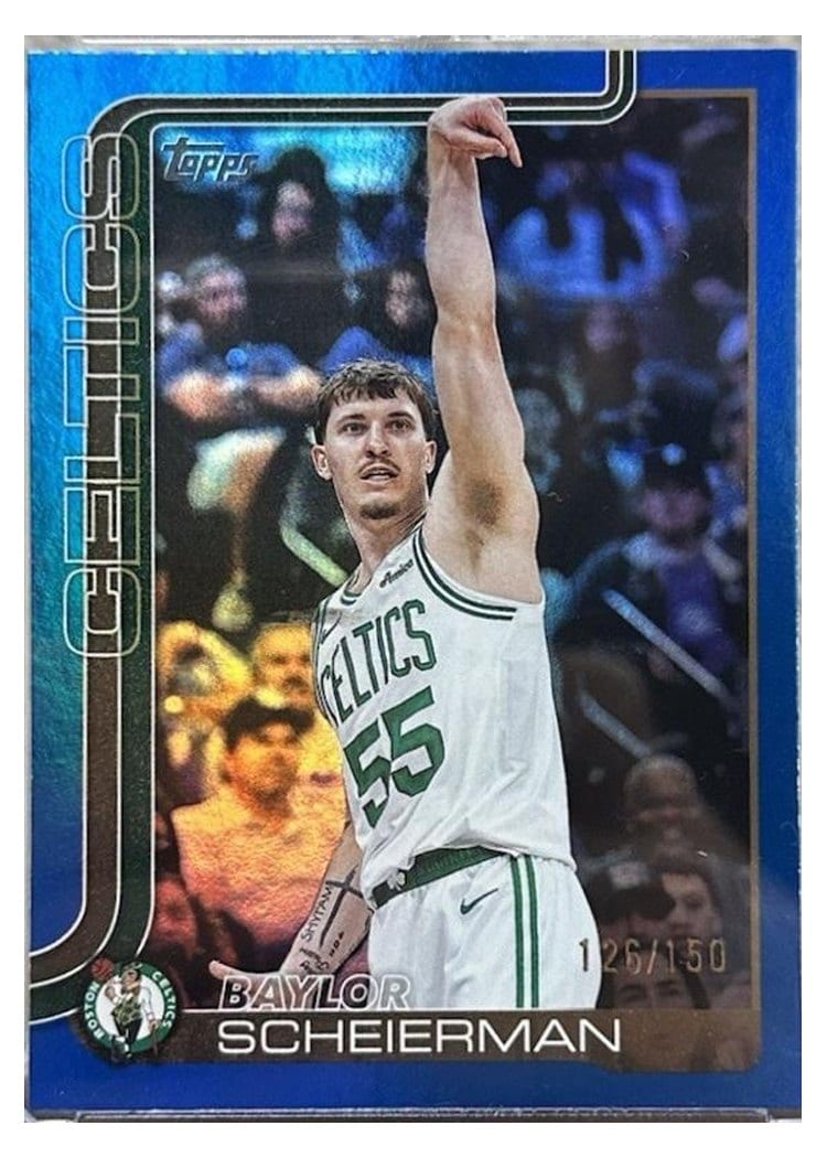 2025-26 Topps Base Set Baylor Scheierman Holo Blue Foil #5 card