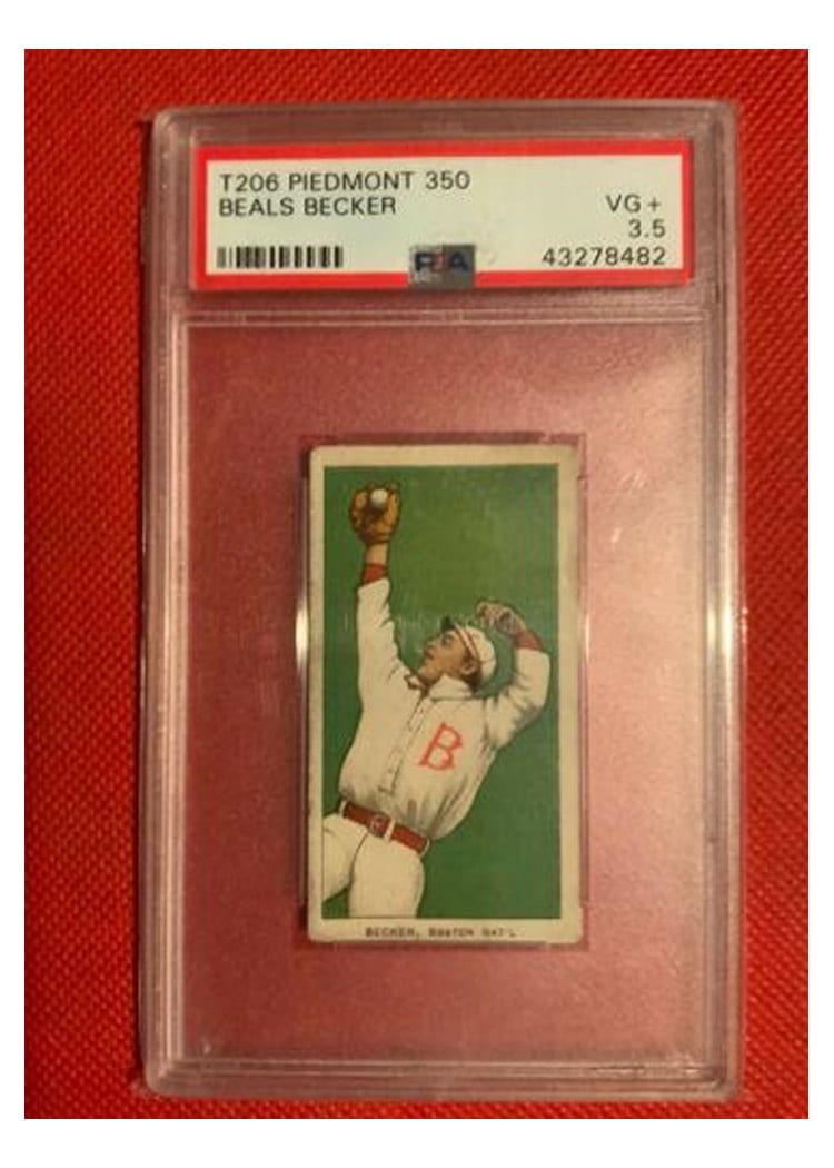 1909 T206 Piedmont 350 Beals Becker card