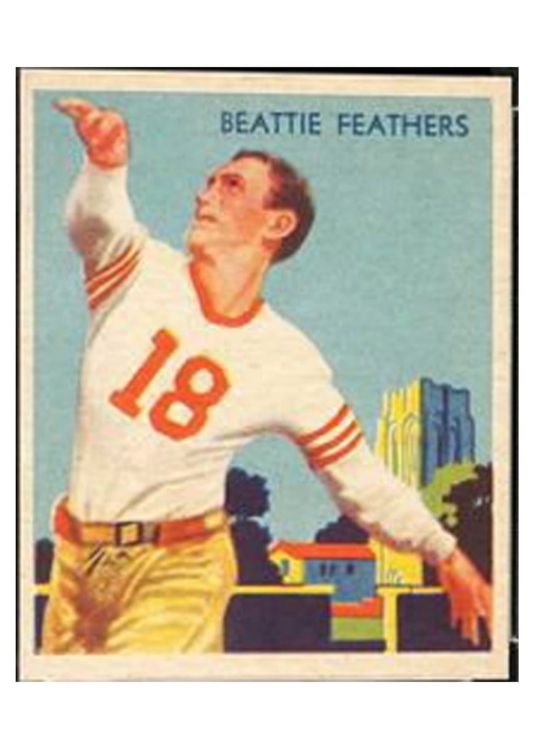 1935 National Chicle Beattie Feathers #23 card