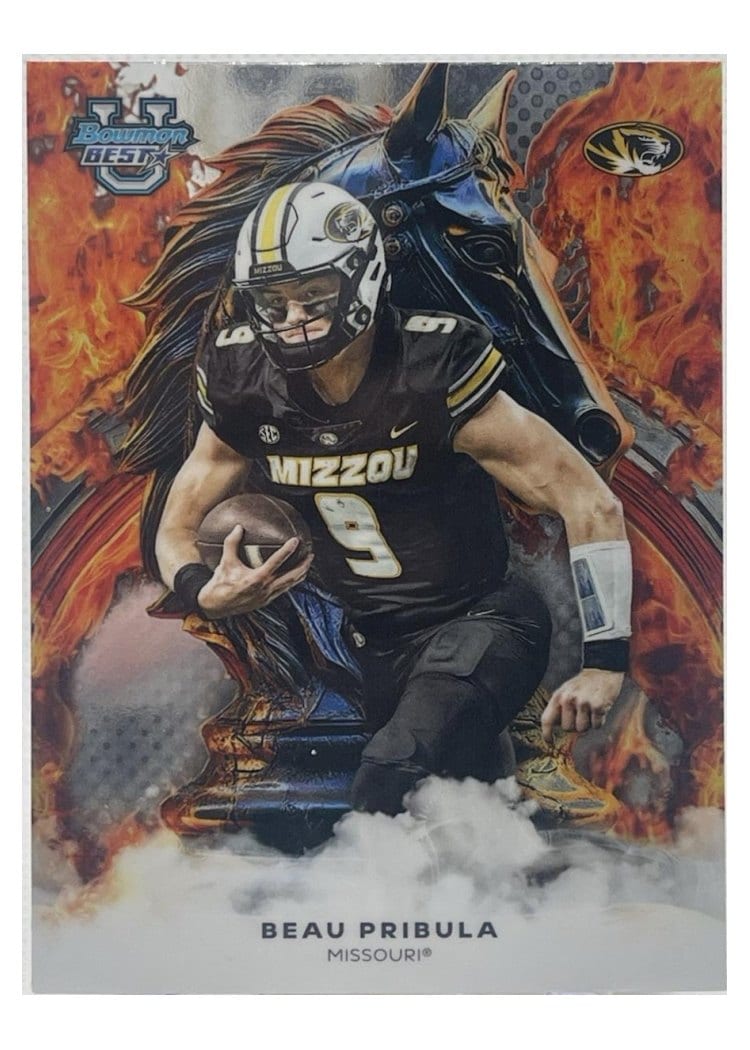 2025 Bowman University Best Workhorse Beau Pribula #W-3 card