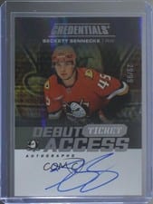 2025-26 Upper Deck Credentials Debut Ticket Access Autographs Beckett Sennecke #DTA-BS
