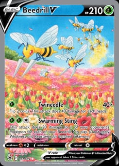 2022 Astral Radiance Beedrill V #161 card