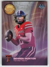 2025 Bowman University Chrome Dean's List Refractor Behren Morton #DL-2 card