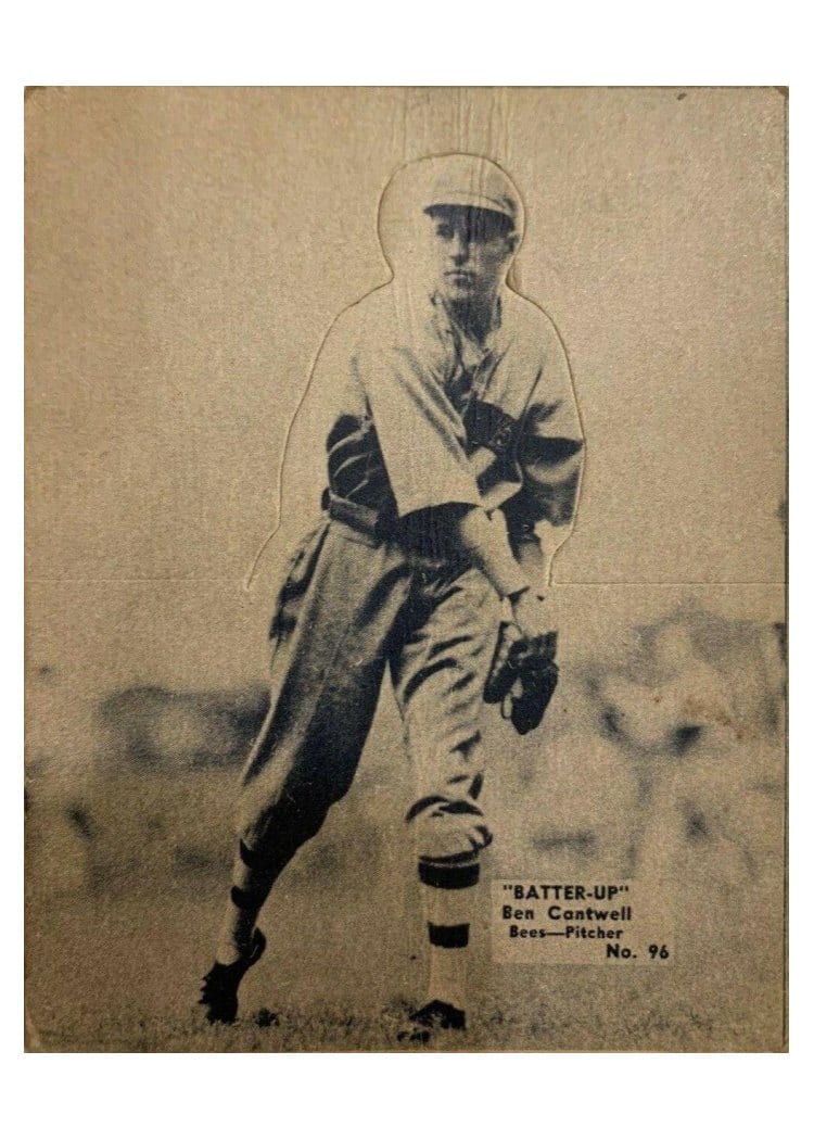 1934 Batter Up Ben Cantwell #96 card