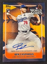 2025 Topps World Champion Autographs Ben Casparius #WCA-BC card