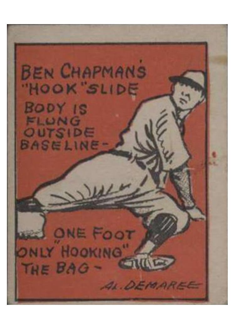 1935 Schutter Johnson Ben Chapman #40 card