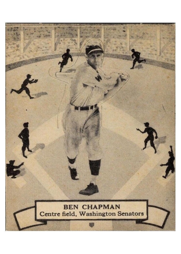 1937 O Pee Chee Ben Chapman #130 card