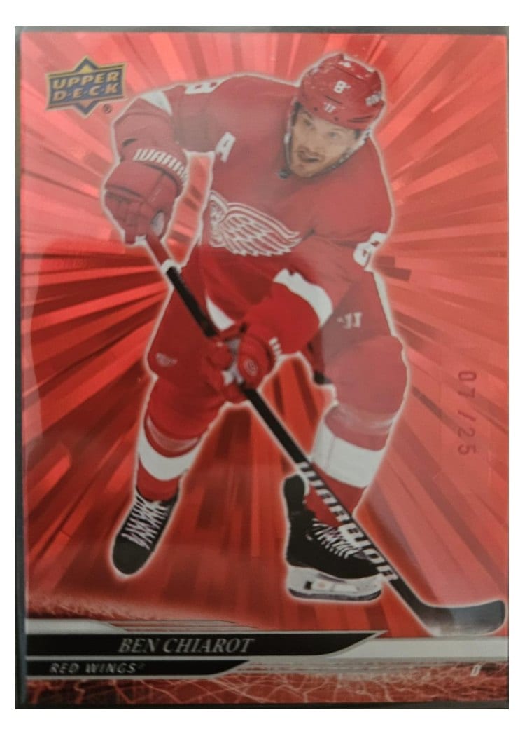 2024-25 Upper Deck Base Set Ben Chiarot Outburst Red #309 card