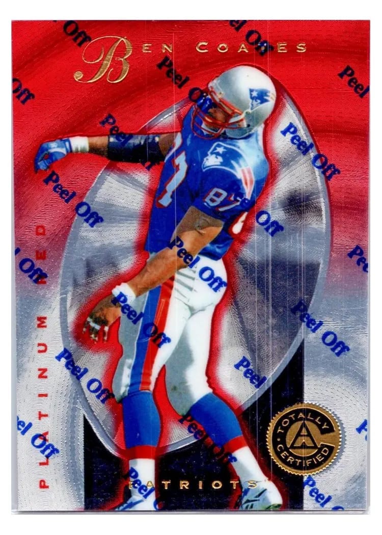 1997 Pinnacle Totally Certified Ben Coates #104 card
