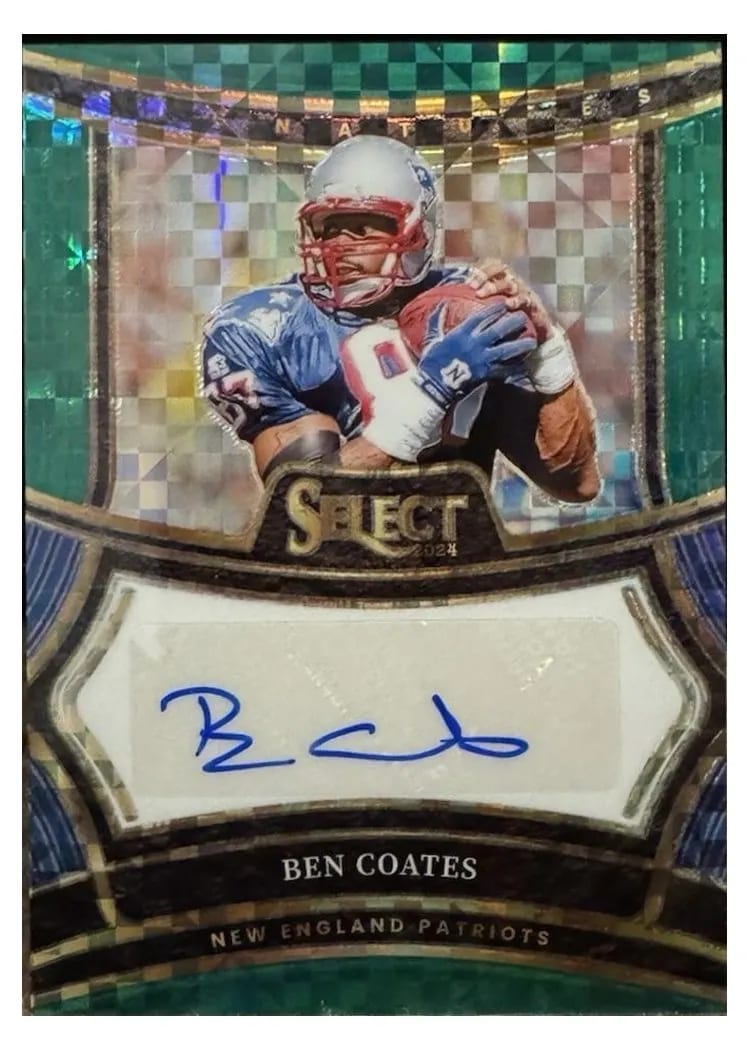 2024 Panini Select Signatures Prizm Ben Coates #SP-BCS card